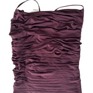 NWT EXPRESS BODY CONTOUR COMPRESSION SILKY HALTER COWL NECK PLEATED CAMI XS